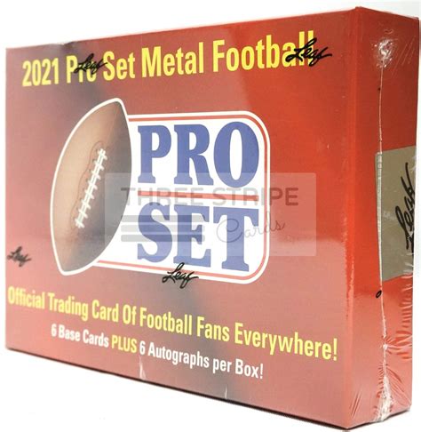 2021 leaf pro set metal football hobby box|2021 pro set metal football.